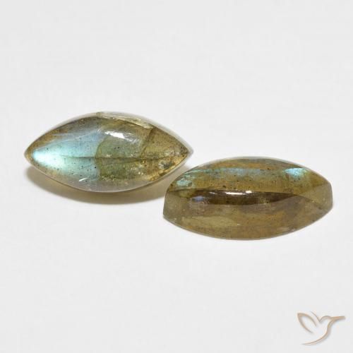 Pedras preciosas de Labradorita Multicolorido natural de 7.06 ct, Marquesa, Translúcido