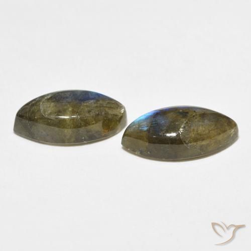 Pedras preciosas de Labradorita Multicolorido natural de 6.59 ct, Marquesa, Translúcido
