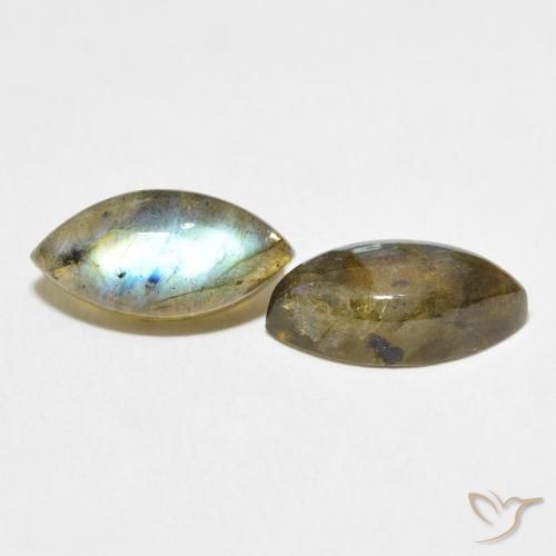 Pedras preciosas de Labradorita Multicolorido natural de 7.57 ct, Marquesa, Translúcido