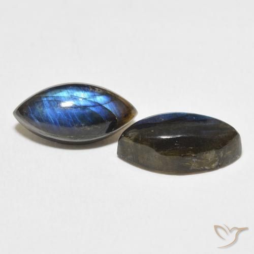 Pedras preciosas de Labradorita Multicolorido natural de 7.05 ct, Marquesa, Translúcido