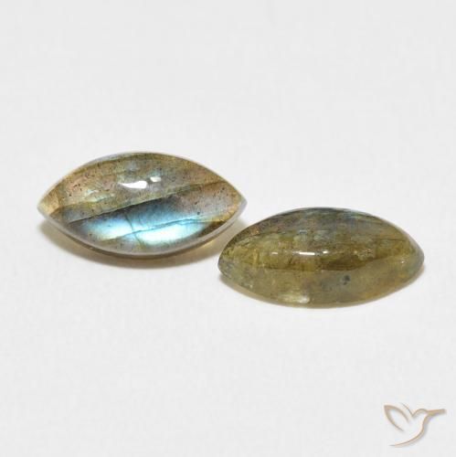 Pedras preciosas de Labradorita Multicolorido natural de 2.56 ct, Marquesa, Translúcido