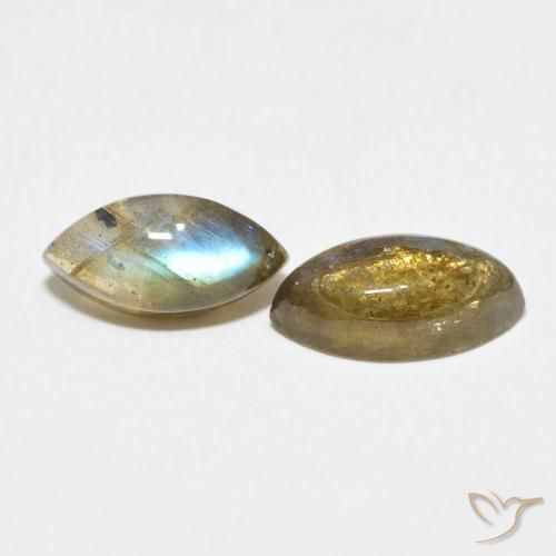 Pedras preciosas de Labradorita Multicolorido natural de 4.84 ct, Marquesa, Translúcido