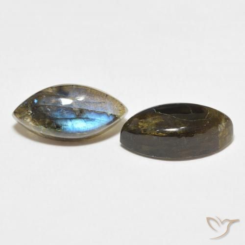 Pedras preciosas de Labradorita Multicolorido natural de 7.04 ct, Marquesa, Translúcido