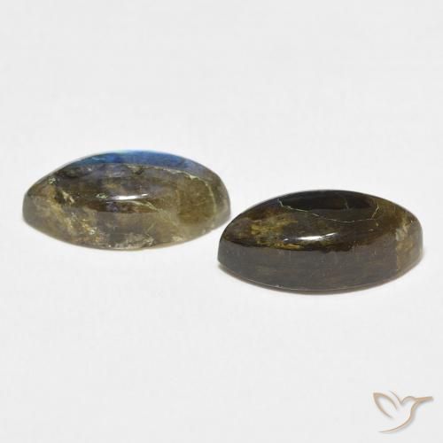 Pedras preciosas de Labradorita Multicolorido natural de 7.04 ct, Marquesa, Translúcido