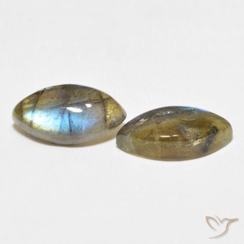 Pedras preciosas de Labradorita Multicolorido natural de 6.97 ct, Marquesa, Translúcido