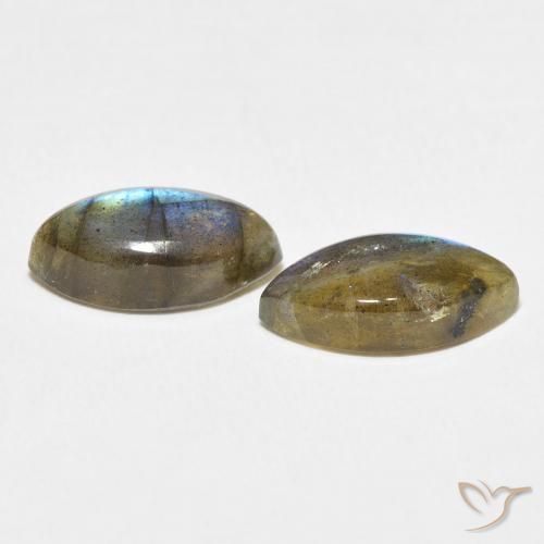 Pedras preciosas de Labradorita Multicolorido natural de 6.97 ct, Marquesa, Translúcido