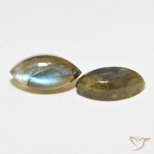 Pedras preciosas de Labradorita Multicolorido natural de 7.12 ct, Marquesa, Translúcido