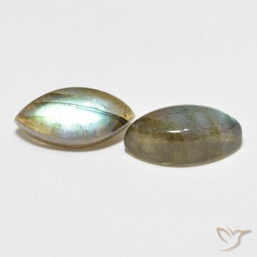 Pedras preciosas de Labradorita Multicolorido natural de 7.80 ct, Marquesa, Translúcido