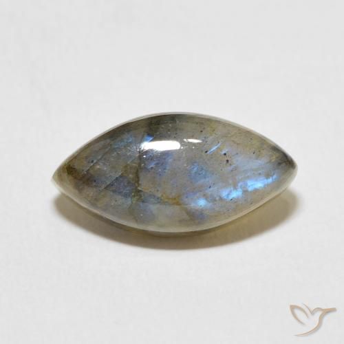 5.48ct Natural Multicolorido Labradorita, Marquesa, Translúcido