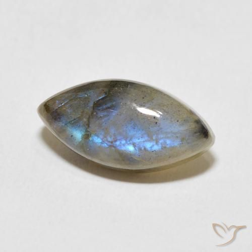 Labradorita Multicolorido Natural 5.48ct, Marquesa, Translúcido