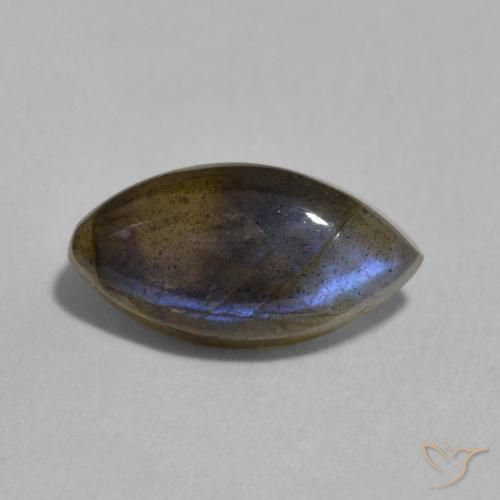 2.25ct Natural Multicolorido Labradorita, Marquesa, Translúcido
