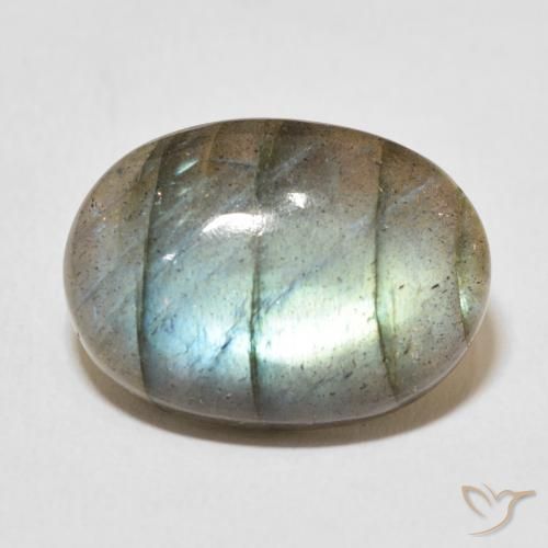 13.81ct Natural Multicolorido Labradorita, oval, Translúcido