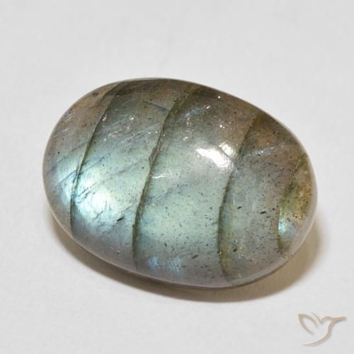 Labradorita Multicolorido Natural 13.81ct, oval, Translúcido