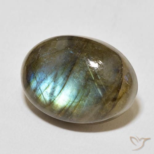 Labradorita Multicolorido Natural 12.94ct, oval, Translúcido