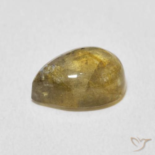 Labradorita Multicolorido Natural 2.55ct, Formato de pêra, Translúcido