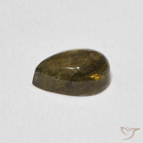 Labradorita Multicolorido Natural 1.12ct, Formato de pêra, Translúcido