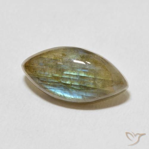Labradorita Multicolorido Natural 5.32ct, Marquesa, Translúcido