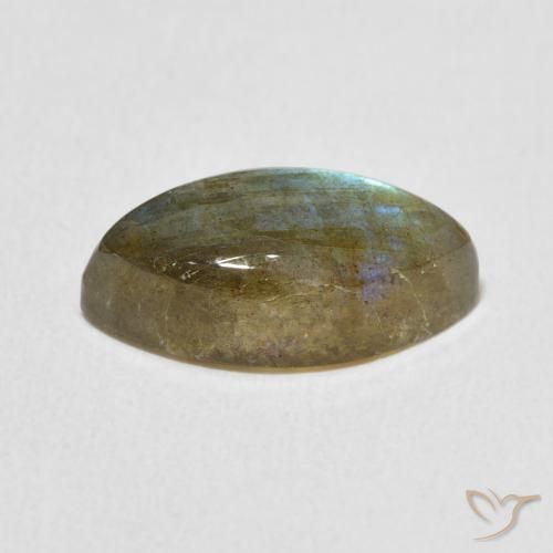 Labradorita Multicolorido Natural 5.32ct, Marquesa, Translúcido