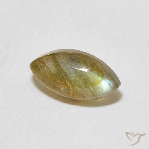 Labradorita Multicolorido Natural 1.45ct, Marquesa, Translúcido