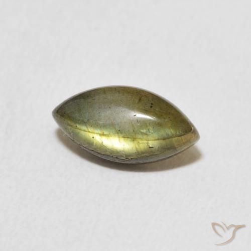 Labradorita Multicolorido Natural 1.41ct, Marquesa, Translúcido