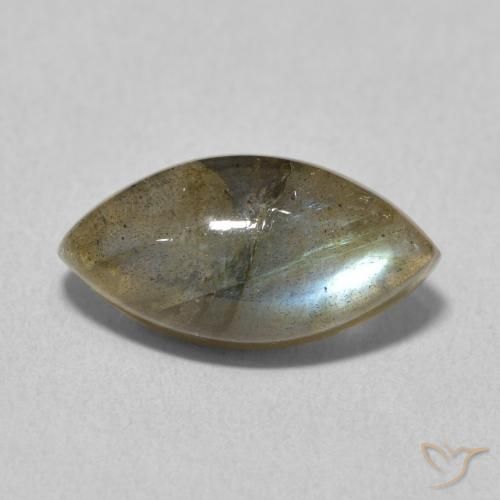 5.19ct Natural Multicolorido Labradorita, Marquesa, Translúcido
