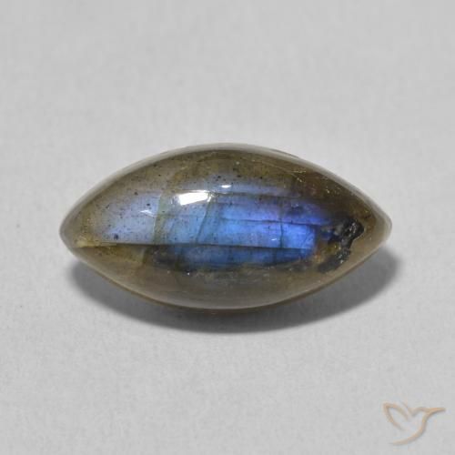 5.25ct Natural Multicolorido Labradorita, Marquesa, Translúcido