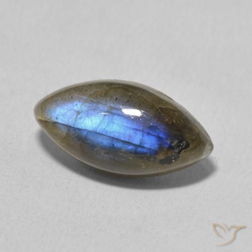 Labradorita Multicolorido Natural 5.25ct, Marquesa, Translúcido