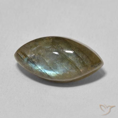 5.31ct Natural Multicolorido Labradorita, Marquesa, Translúcido