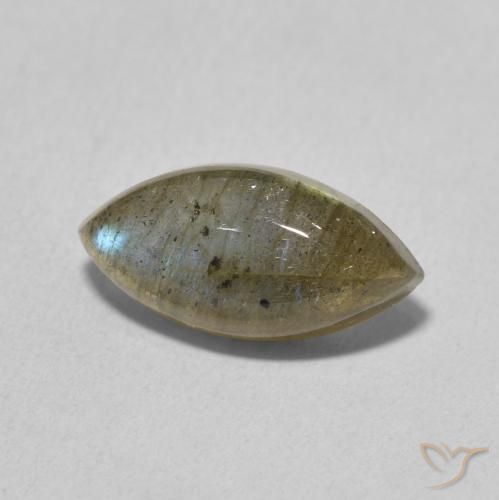 Labradorita Multicolorido Natural 3.61ct, Marquesa, Translúcido