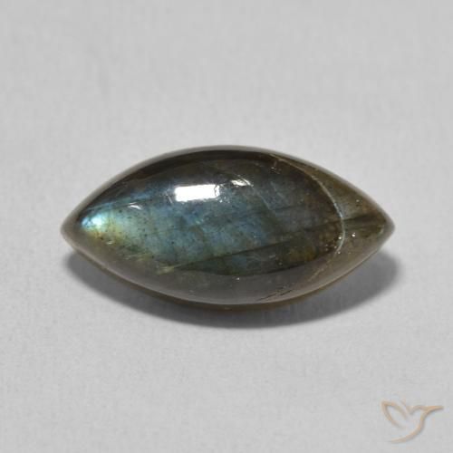 5.02ct Natural Multicolorido Labradorita, Marquesa, Translúcido
