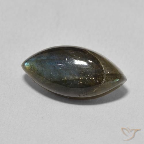 Labradorita Multicolorido Natural 5.02ct, Marquesa, Translúcido