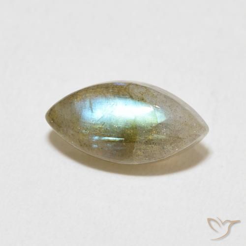Labradorita Multicolorido Natural 2.37ct, Marquesa, Translúcido