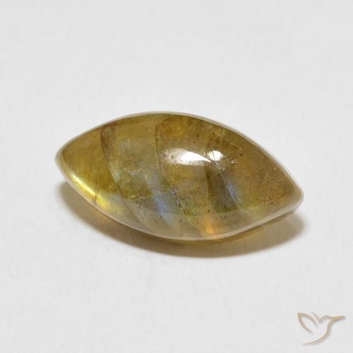 Labradorita Multicolorido Natural 5.61ct, Marquesa, Translúcido