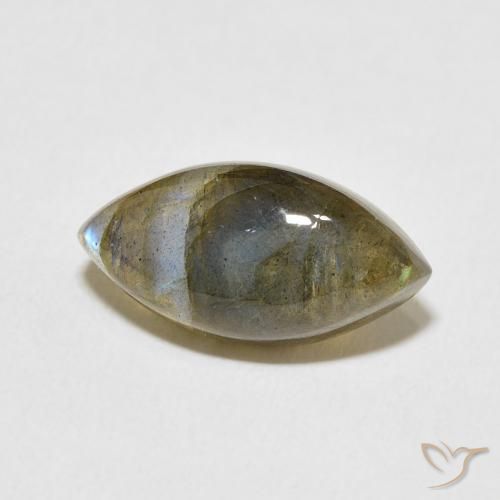 Labradorita Multicolorido Natural 5.27ct, Marquesa, Translúcido