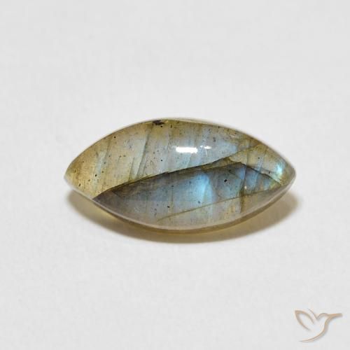 3.58ct Natural Multicolorido Labradorita, Marquesa, Translúcido