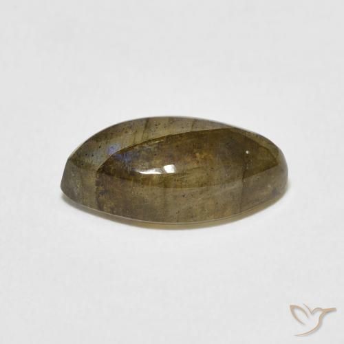 Labradorita Multicolorido Natural 3.58ct, Marquesa, Translúcido