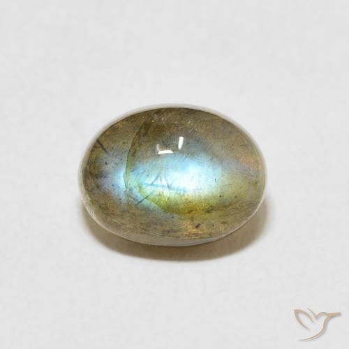 2.28ct Natural Multicolorido Labradorita, oval, Translúcido