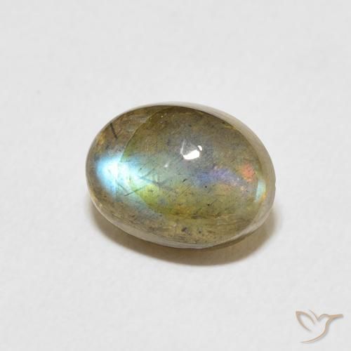 Labradorita Multicolorido Natural 2.28ct, oval, Translúcido