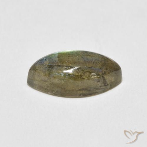 Labradorita Multicolorido Natural 3.82ct, Marquesa, Translúcido