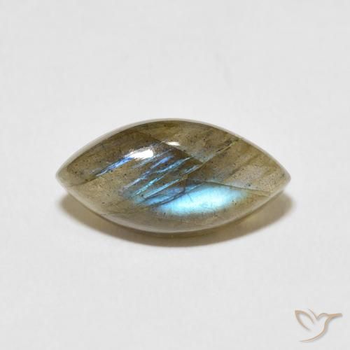 5.51ct Natural Multicolorido Labradorita, Marquesa, Translúcido