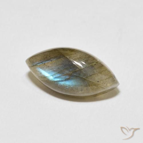 Labradorita Multicolorido Natural 5.51ct, Marquesa, Translúcido