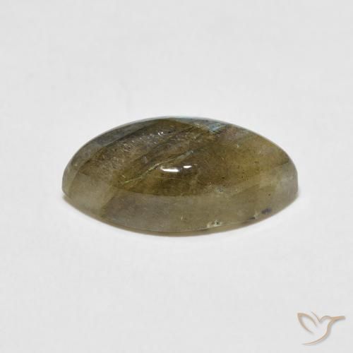 Labradorita Multicolorido Natural 5.51ct, Marquesa, Translúcido
