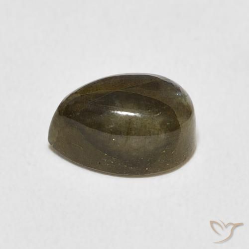 Labradorita Multicolorido Natural 2.83ct, Formato de pêra, Translúcido