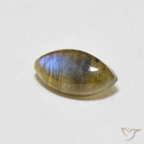 Labradorita Multicolorido Natural 1.31ct, Marquesa, Translúcido
