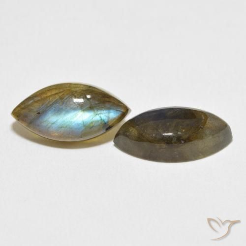 Pedras preciosas de Labradorita Multicolorido natural de 9.58 ct, Marquesa, Translúcido