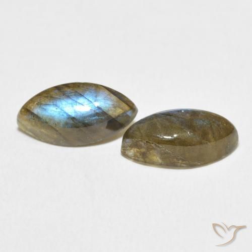 Pedras preciosas de Labradorita Multicolorido natural de 4.86 ct, Marquesa, Translúcido