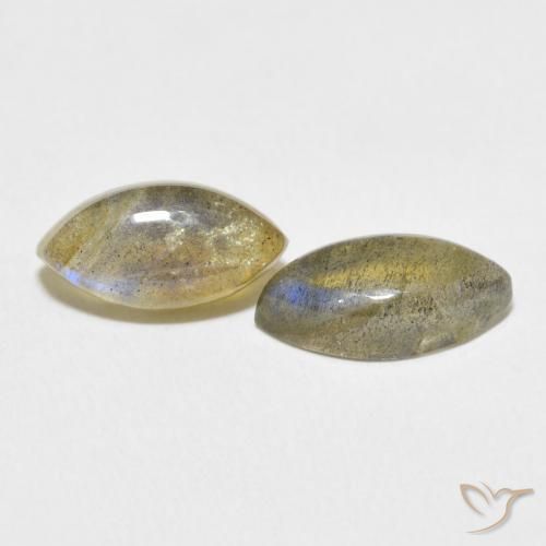 Pedras preciosas de Labradorita Multicolorido natural de 4.76 ct, Marquesa, Translúcido