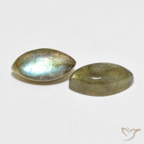 Pedras preciosas de Labradorita Multicolorido natural de 4.61 ct, Marquesa, Translúcido