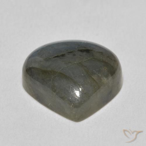 Labradorita Multicolorido Natural 6.93ct, Formato de pêra, Translúcido