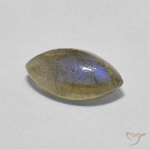 2.30ct Natural Multicolorido Labradorita, Marquesa, Translúcido